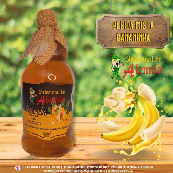 Bebida Mista Artesanal do Alemão - Bananinha 900ml
